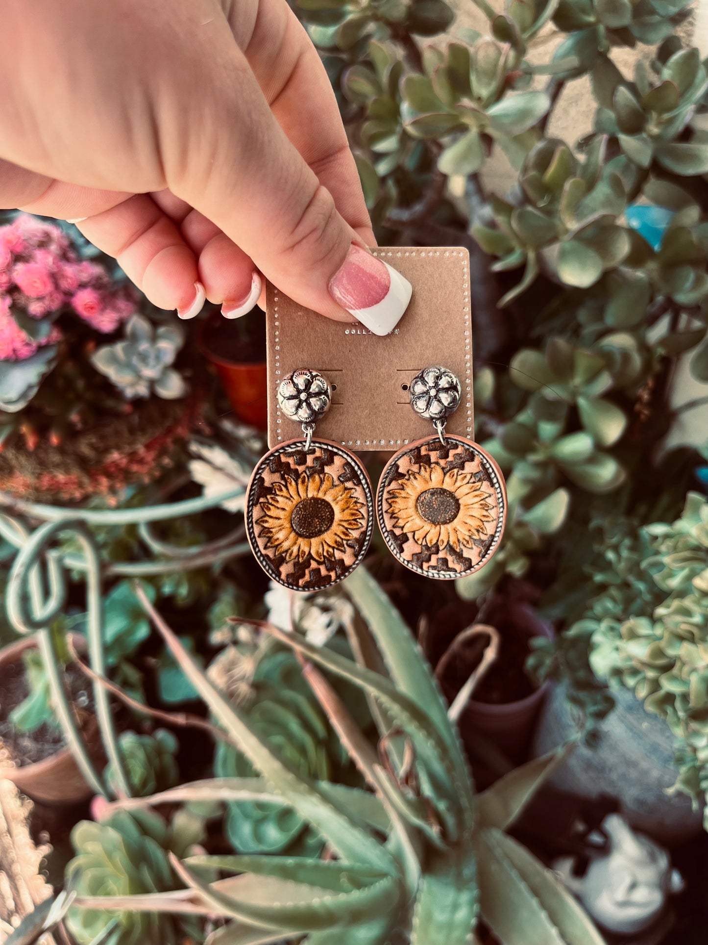 Sunflower faux leather