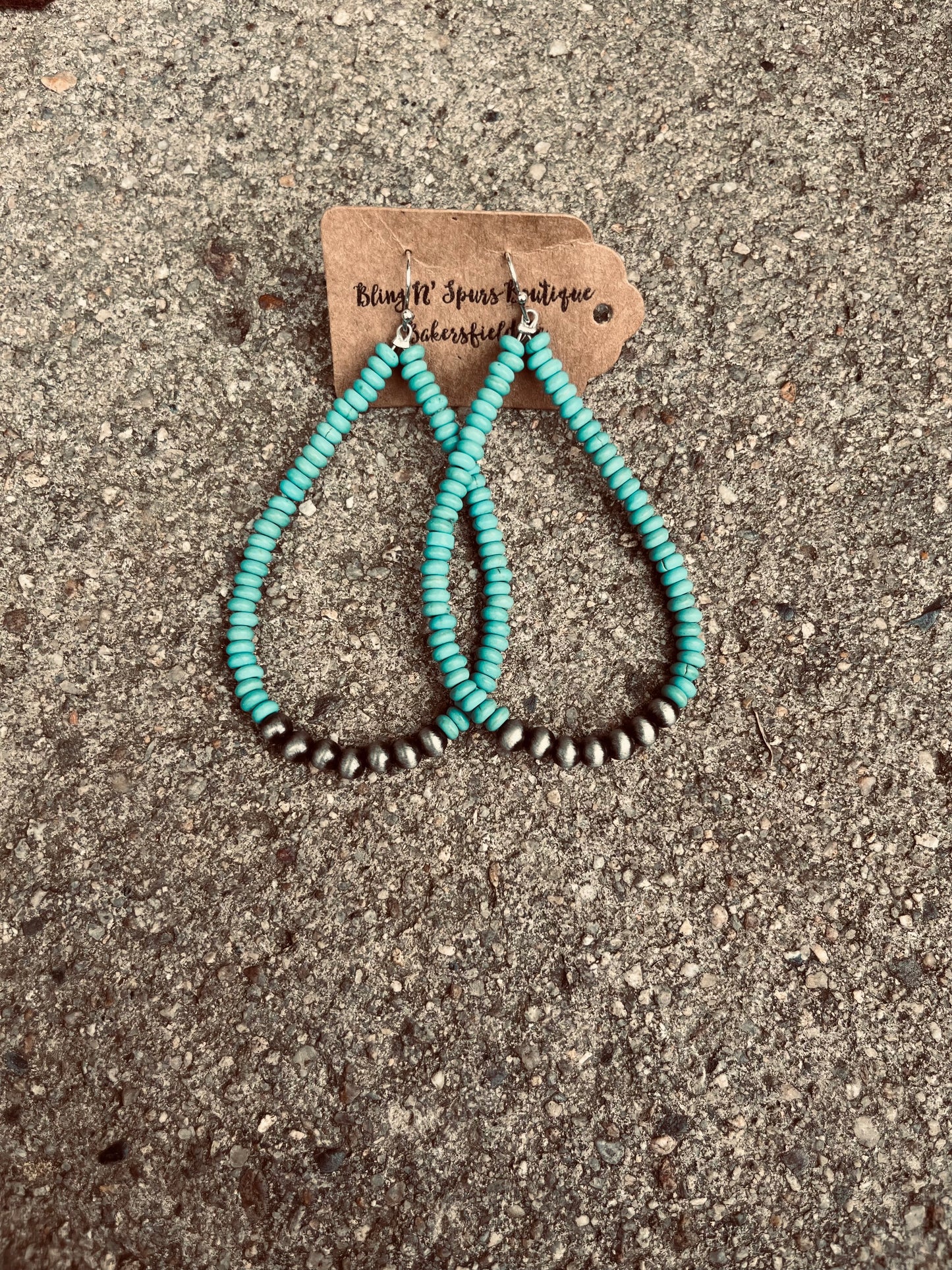 The beaded hoops