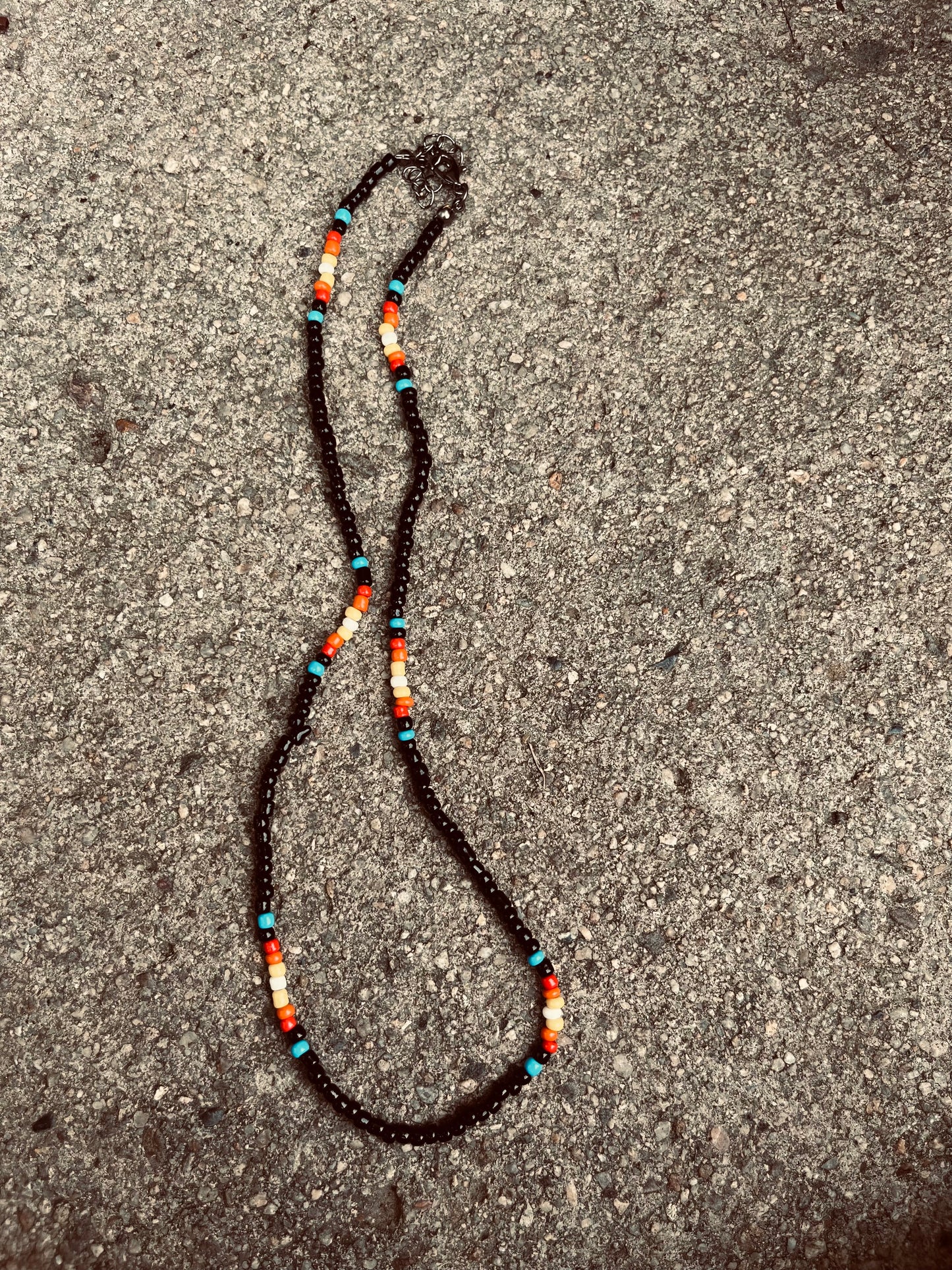 Sunset Beaded choker