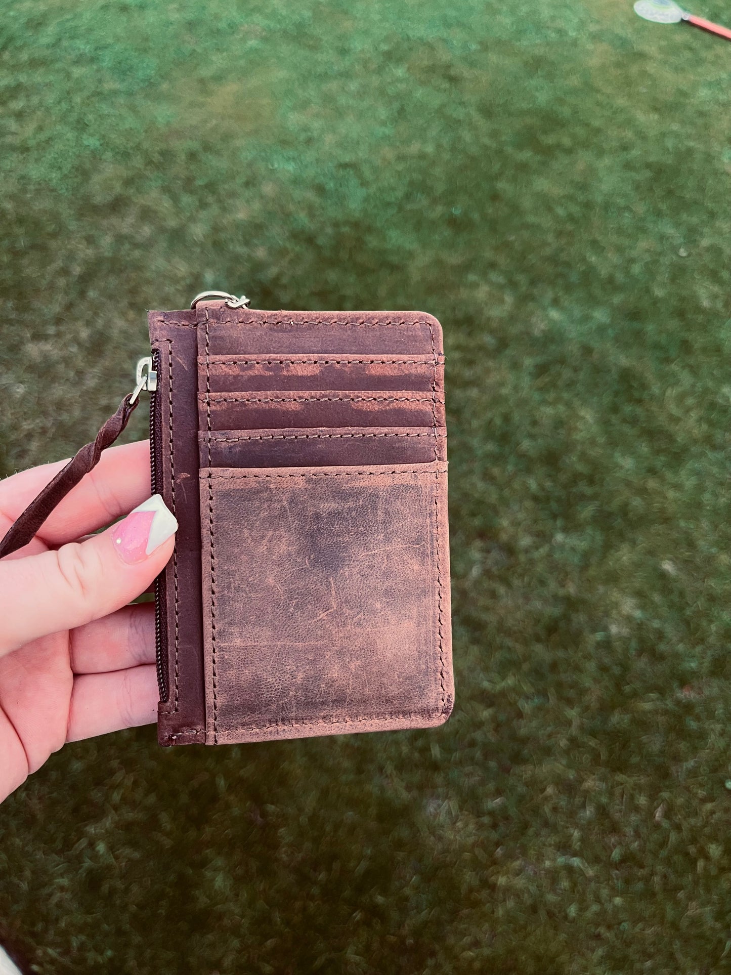 Pink Thunderbird mini wallet