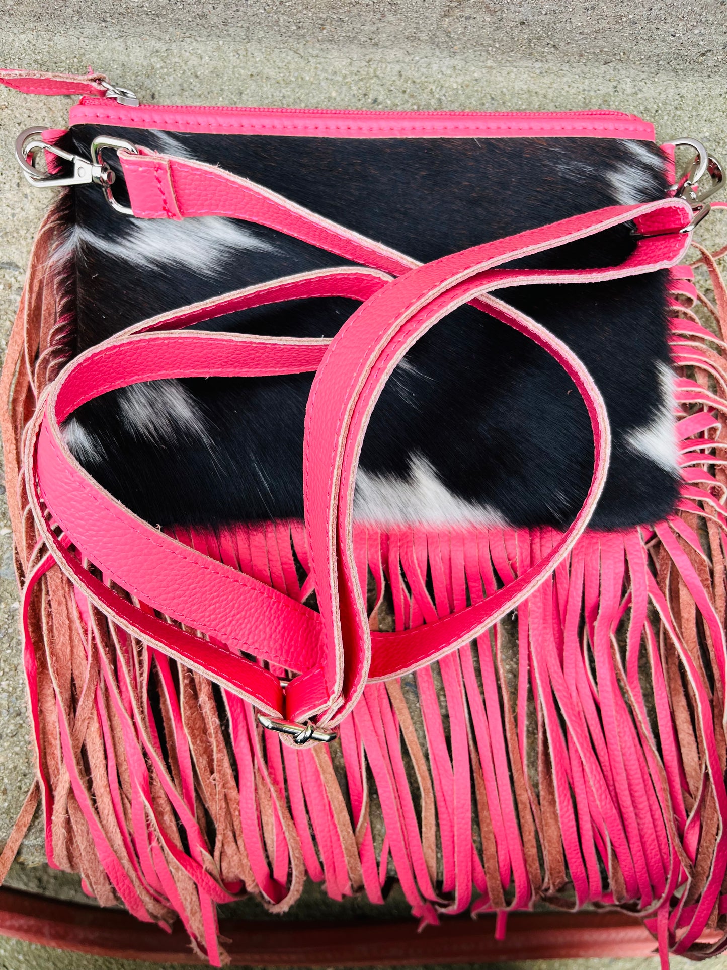 Hot pink crossbody