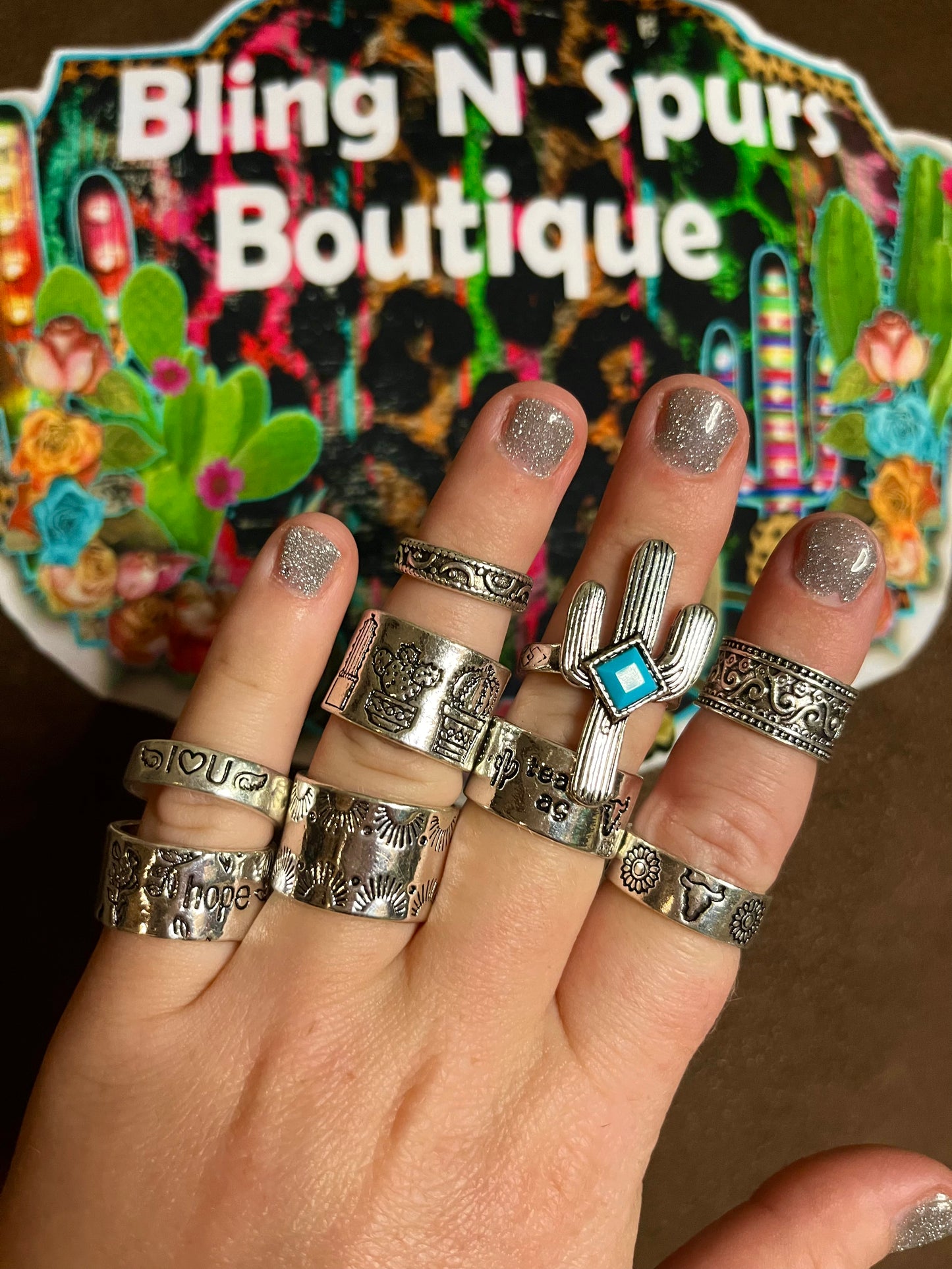 punchy ring set.