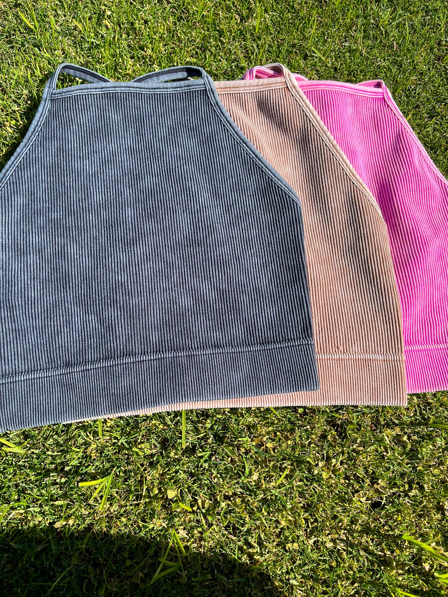 Distressed crop top