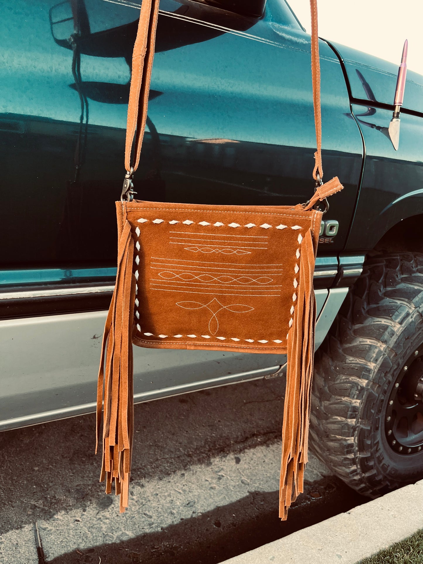 The boot stitch crossbody
