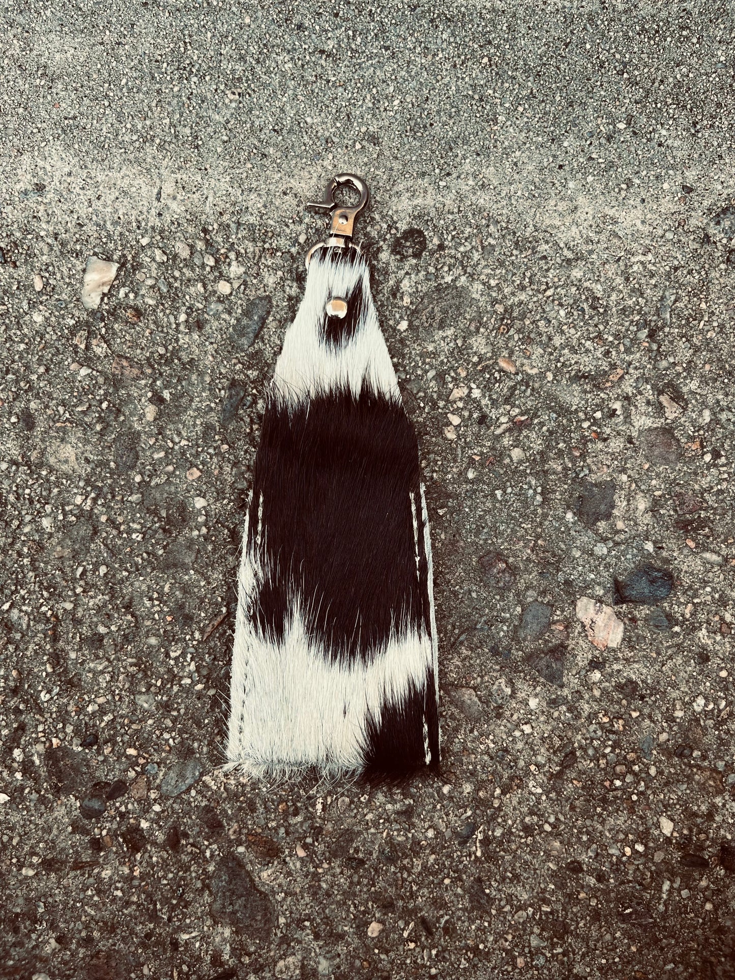 Cowhide chapstick holder