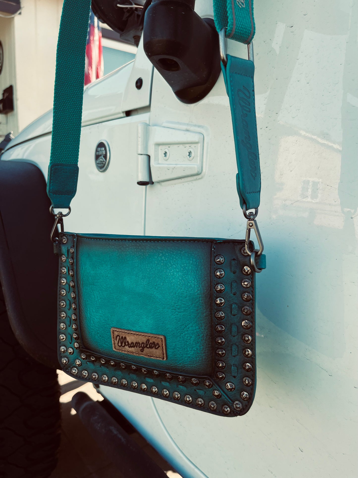 Turquoise wrangler crossbody