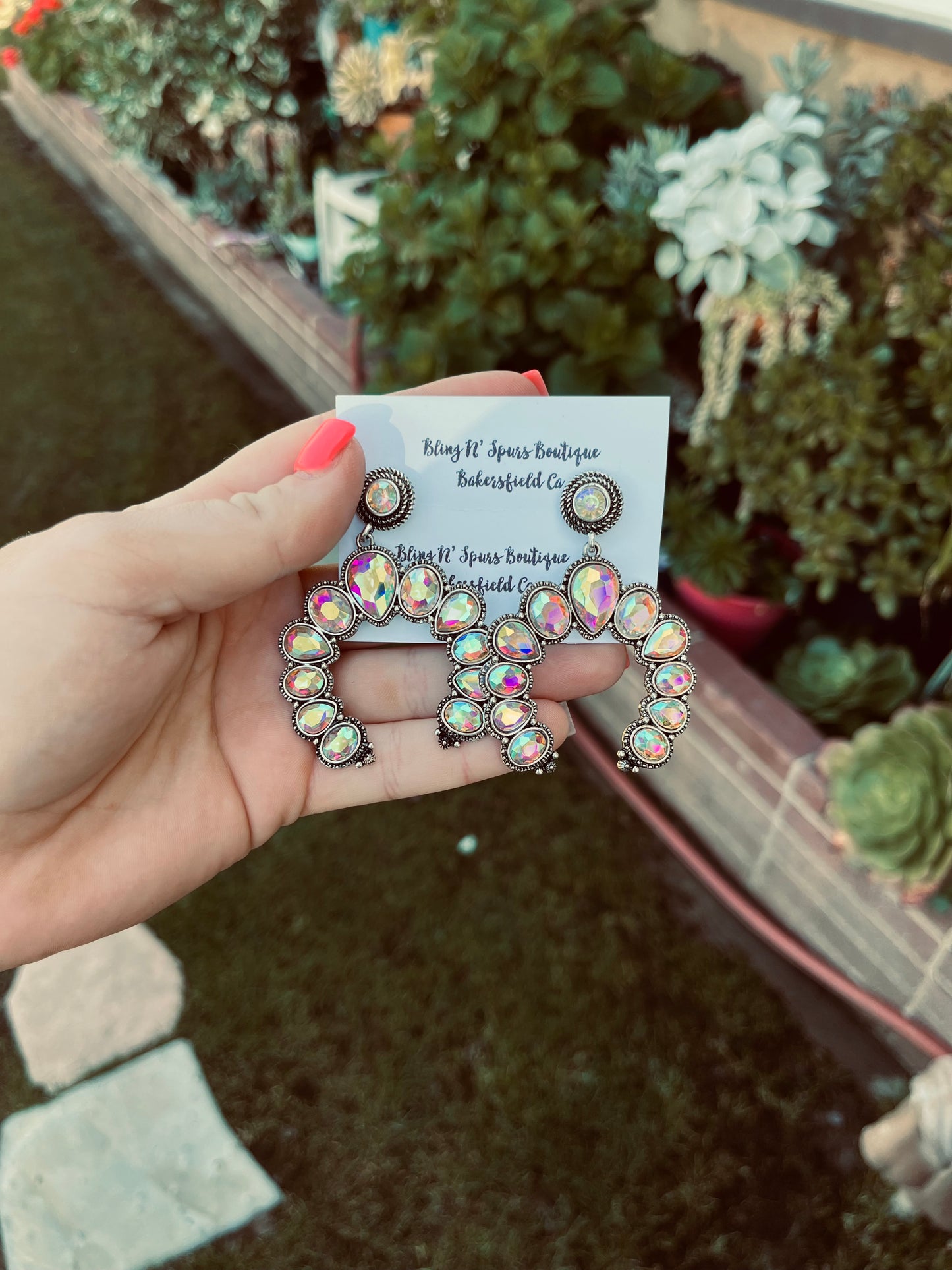 The bling squash blossom earrings