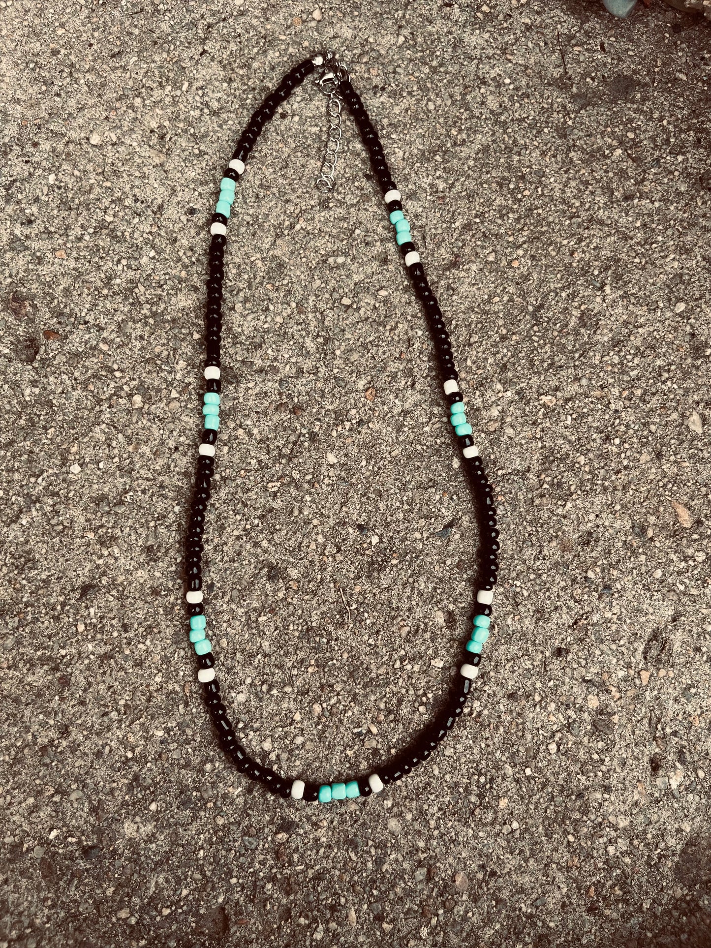 Turquoise beaded choker