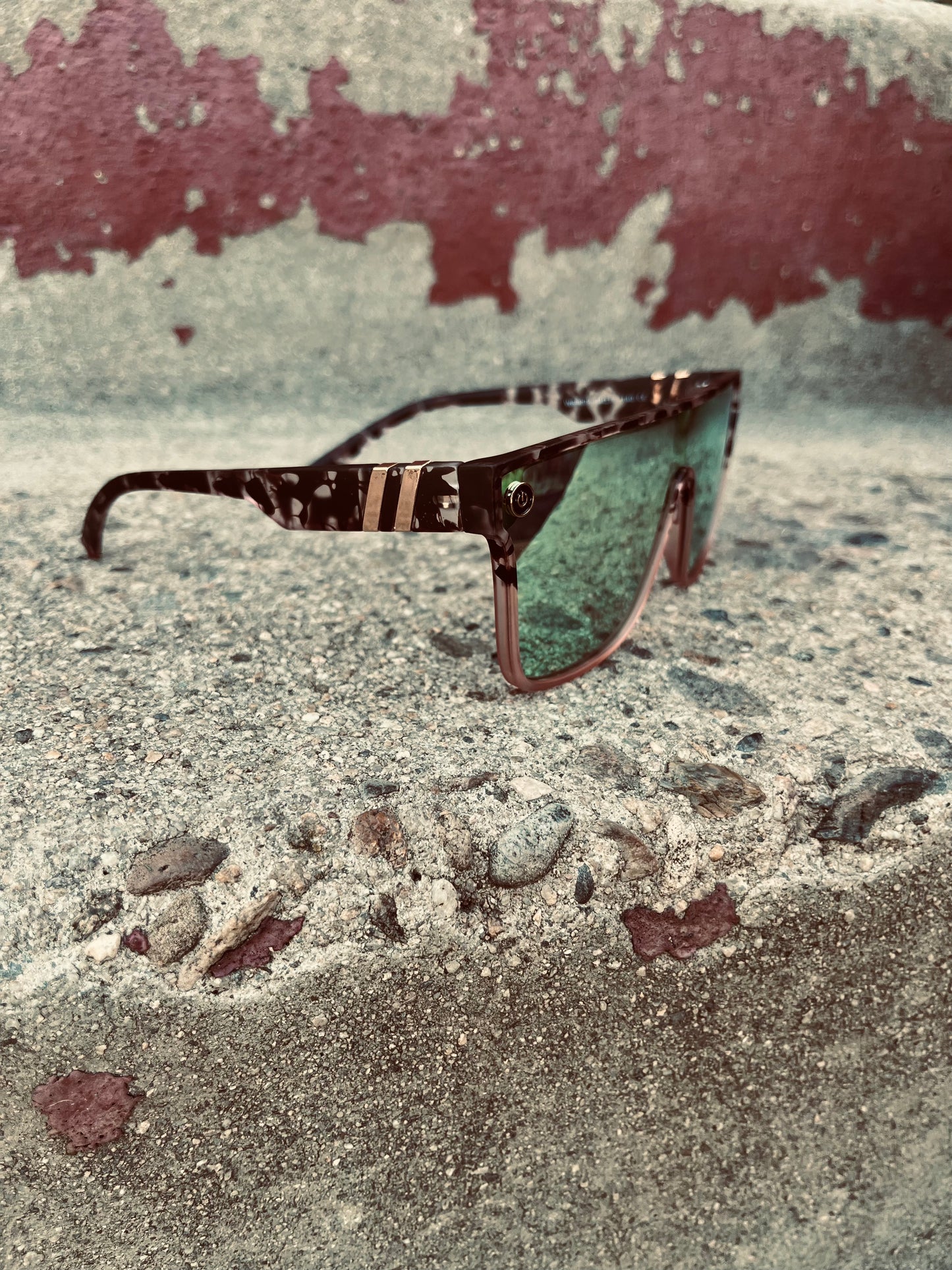 Rose gold sunglasses