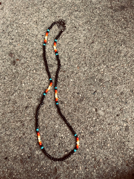 Sunset Beaded choker
