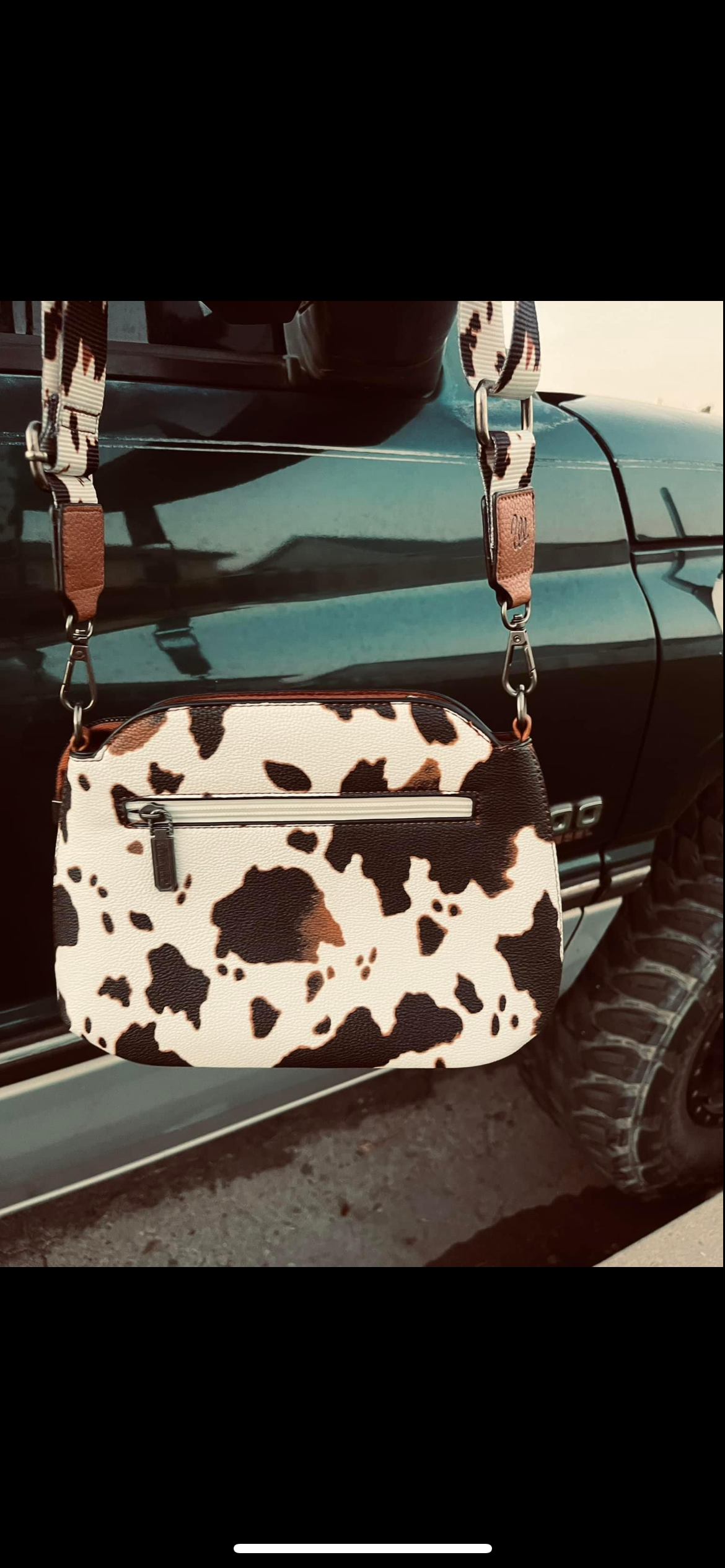 Wrangler cowhide crossbody