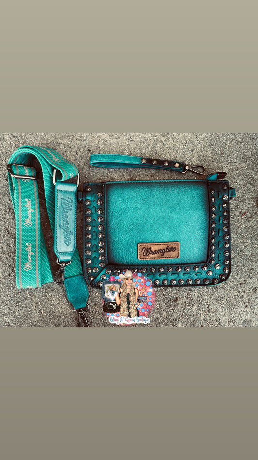 Turquoise wrangler crossbody