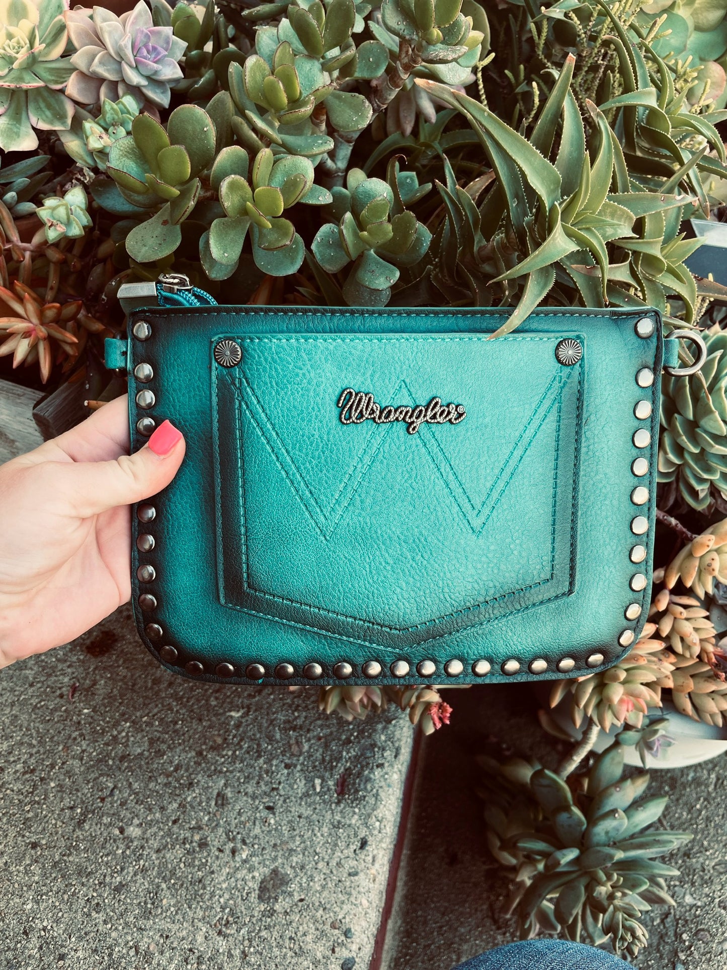 Turquoise wrangler crossbody