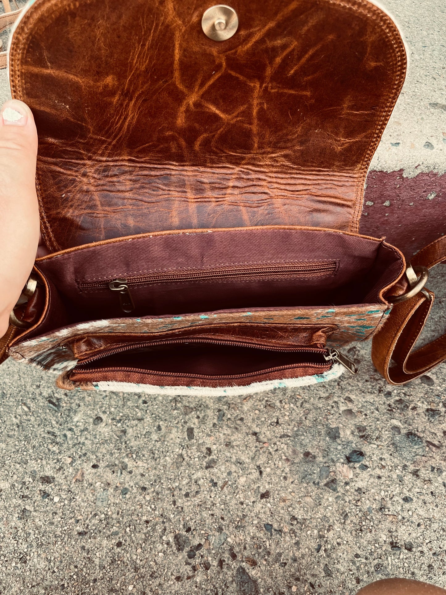The turquoise crossbody