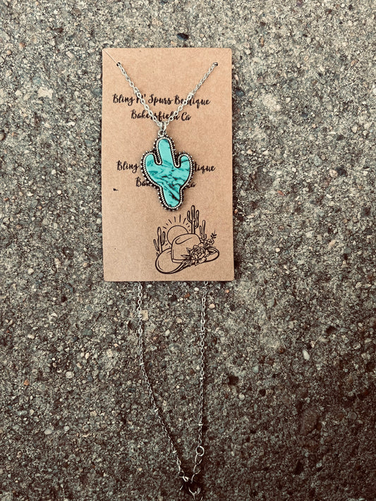 cactus necklace