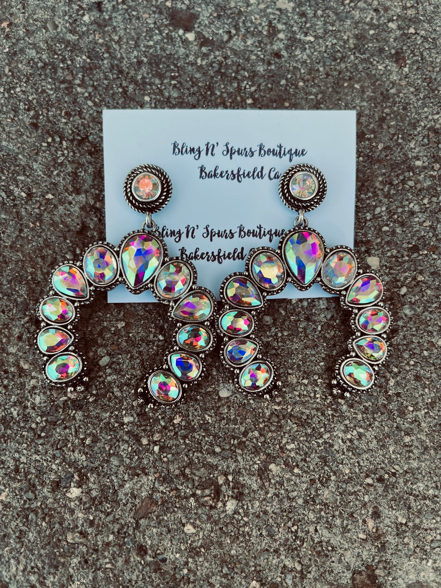 The bling squash blossom earrings