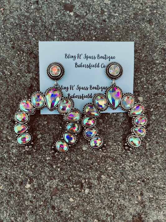 The bling squash blossom earrings