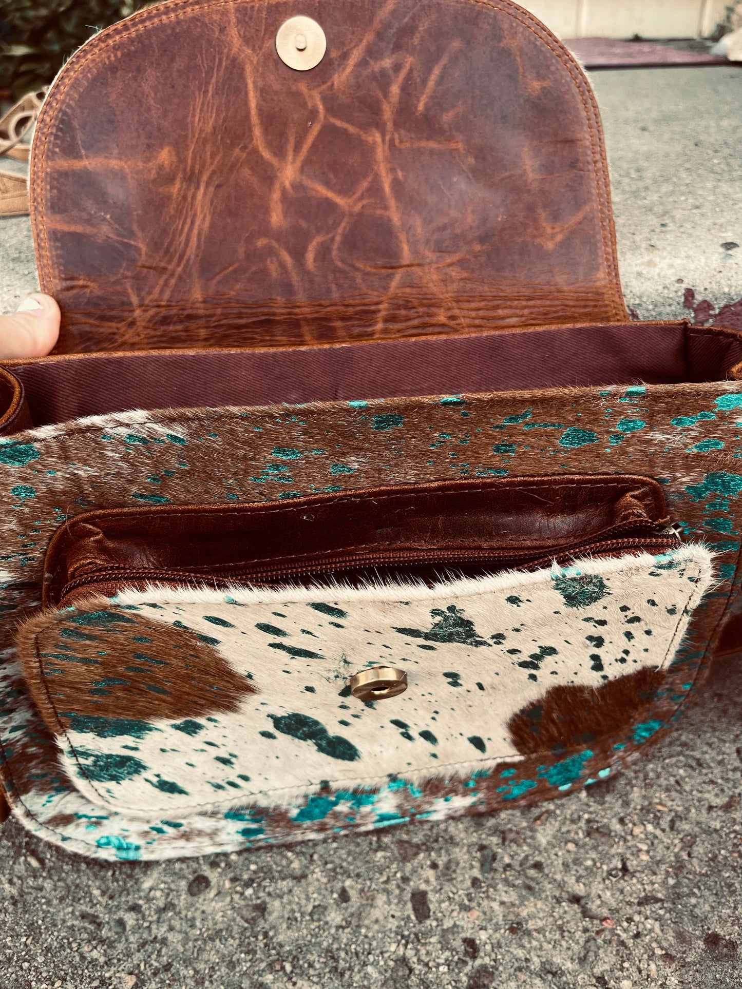 The turquoise crossbody