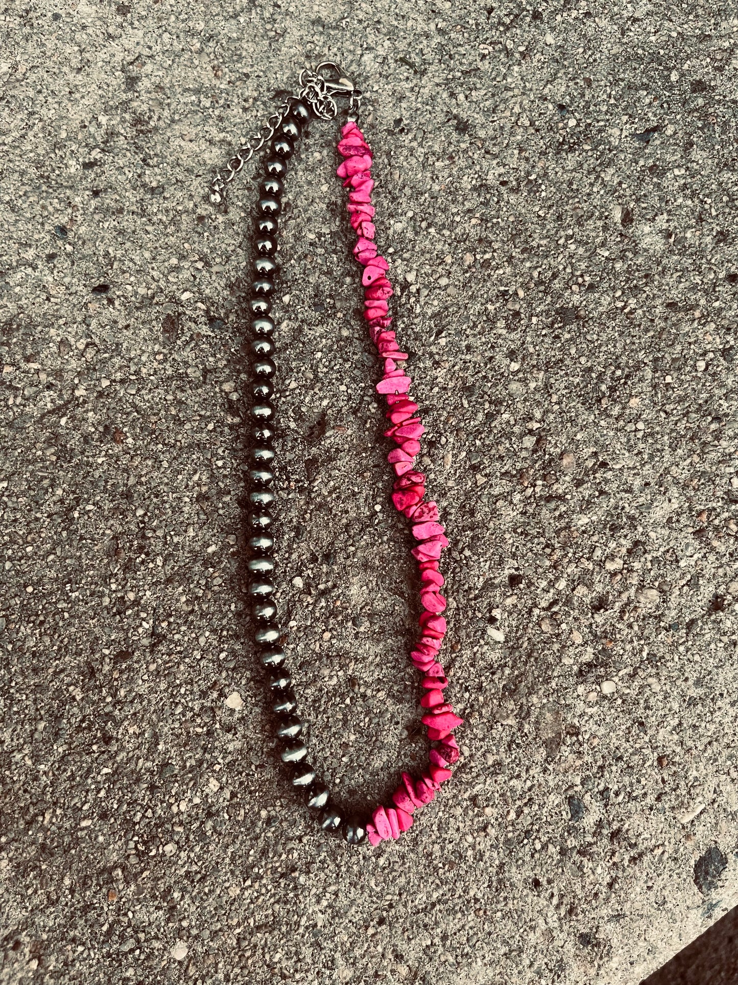 Half N half necklace