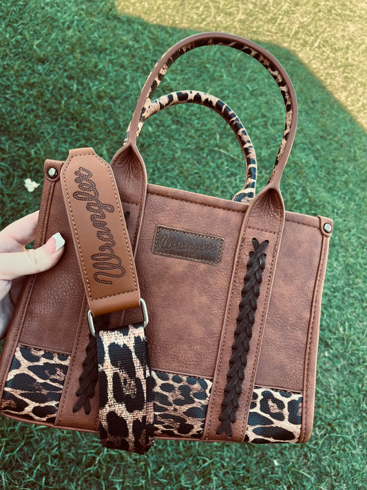 Wrangler leopard crossbody