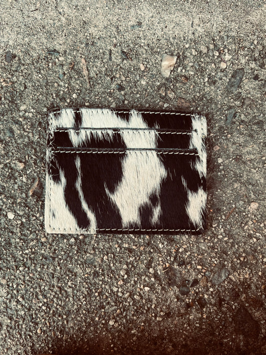 Cowhide card holder