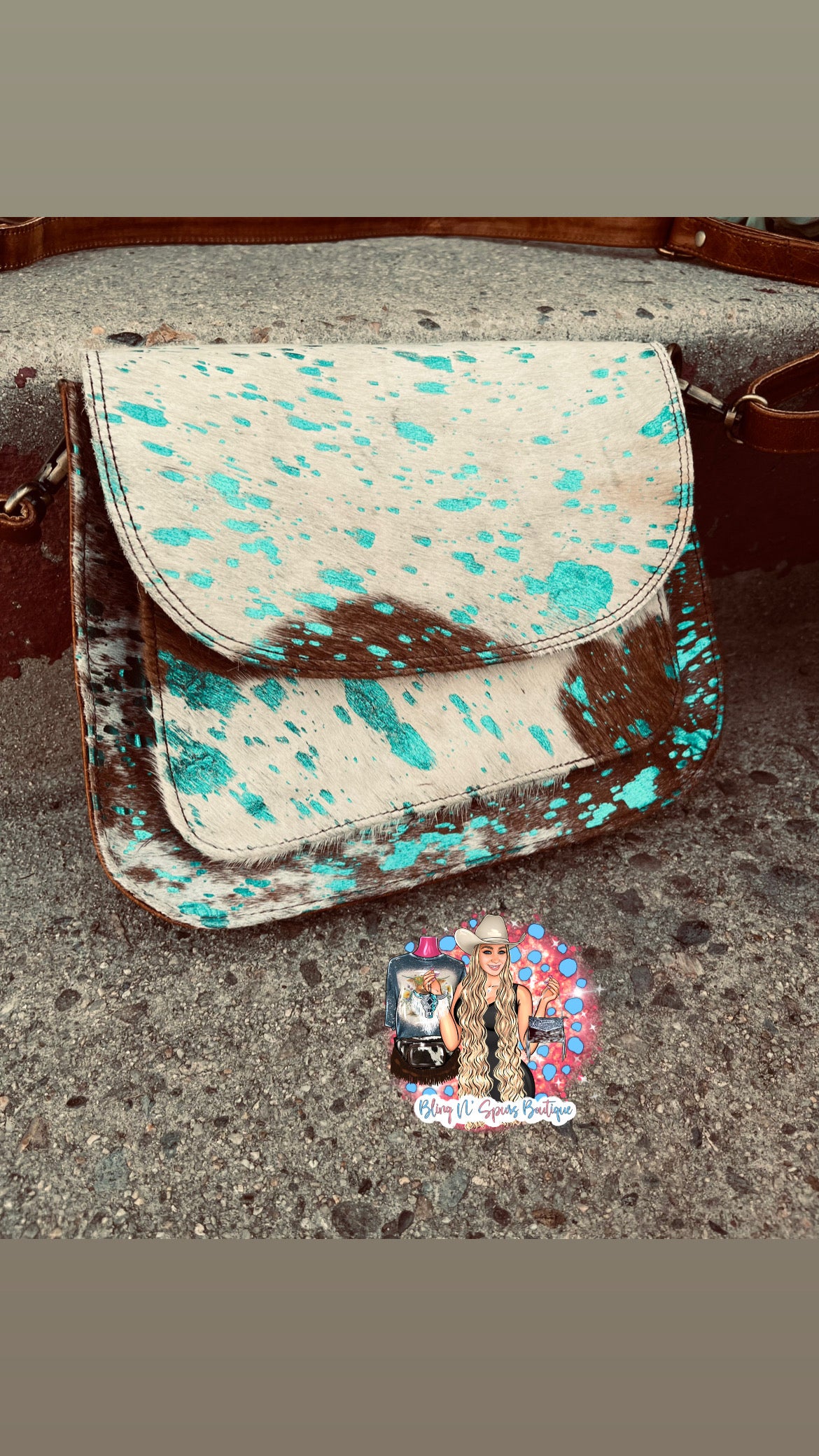 The turquoise crossbody