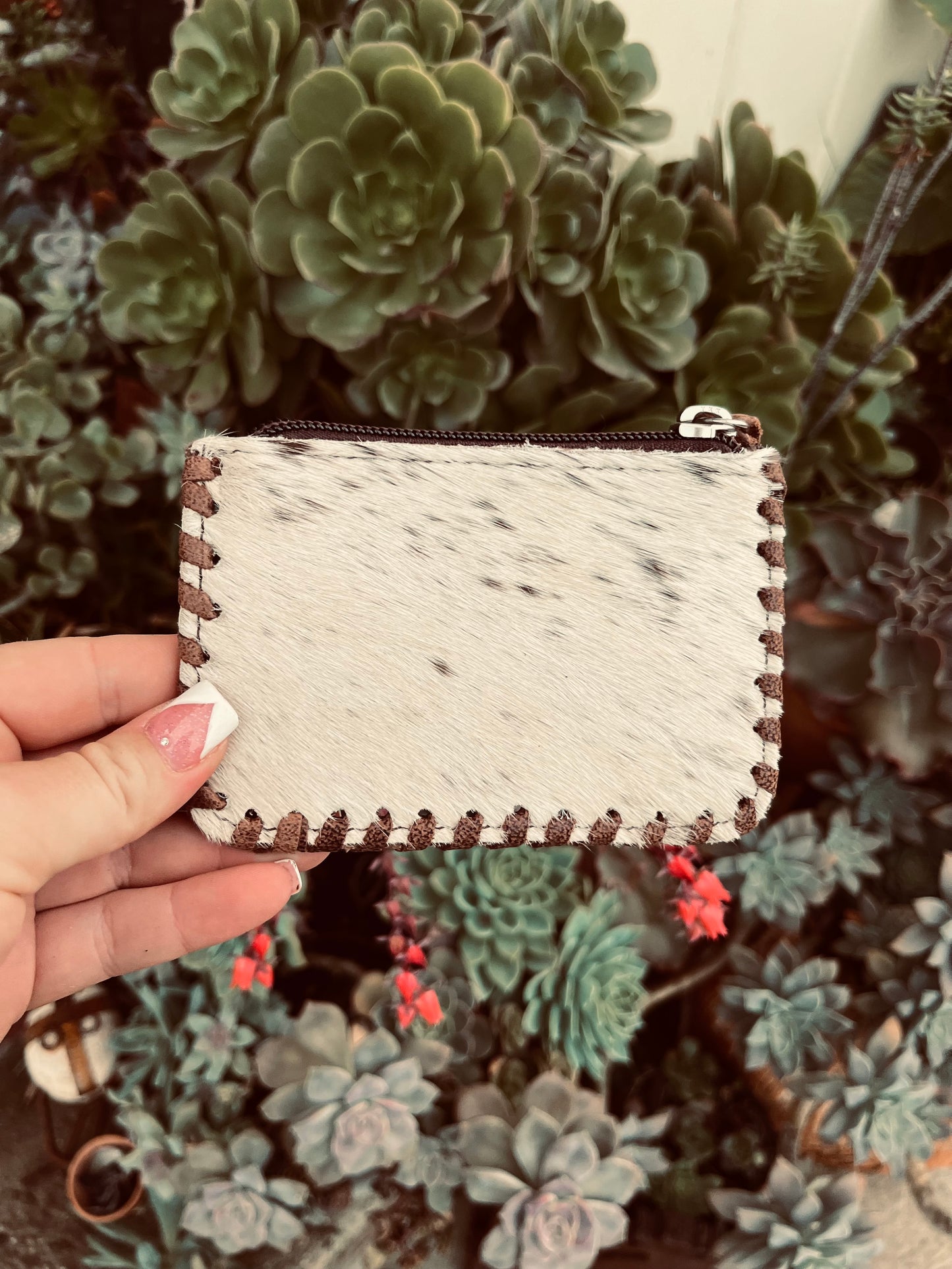 🌻 + cowhide coin pouch