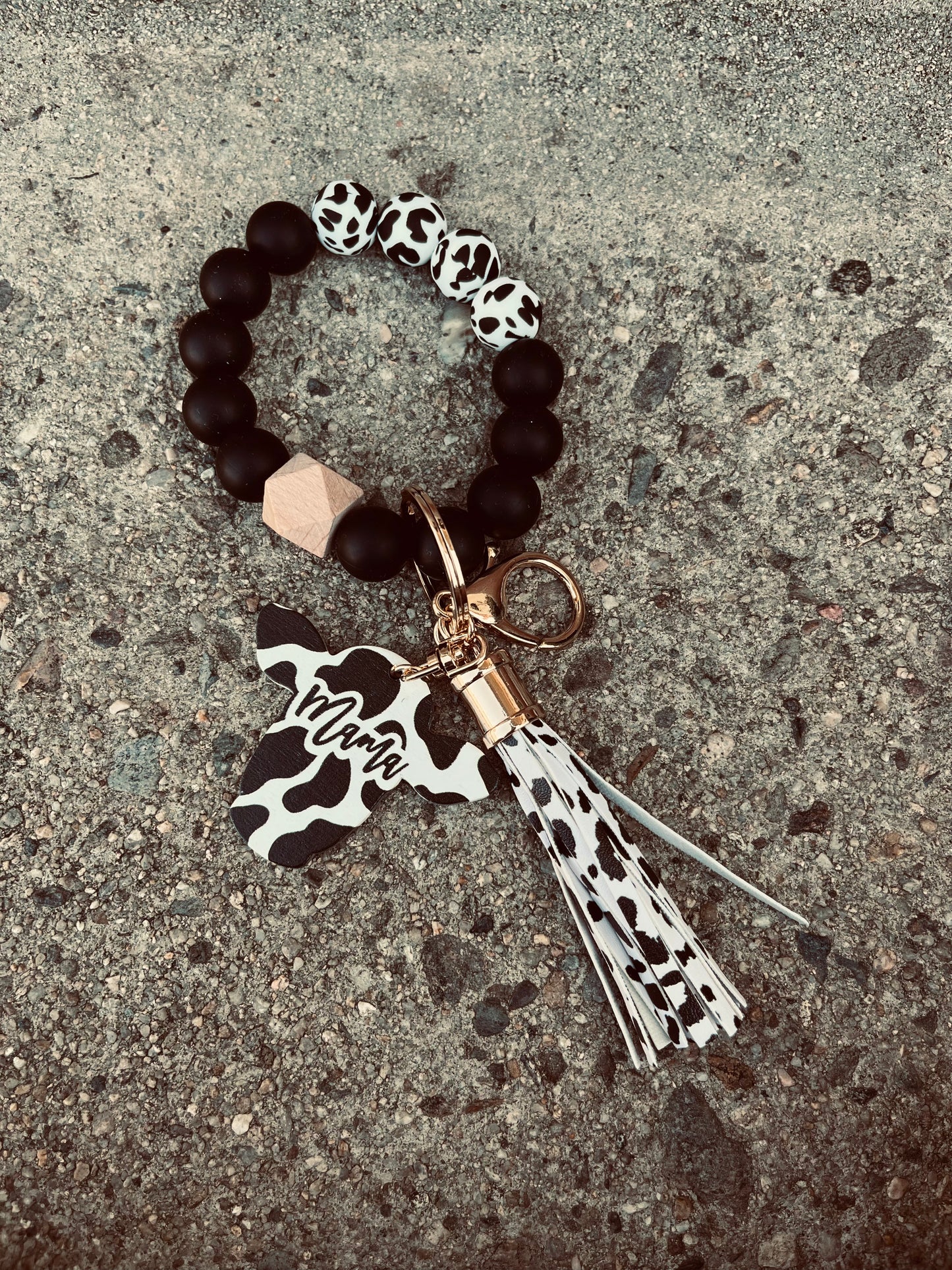 Mama cow keychain