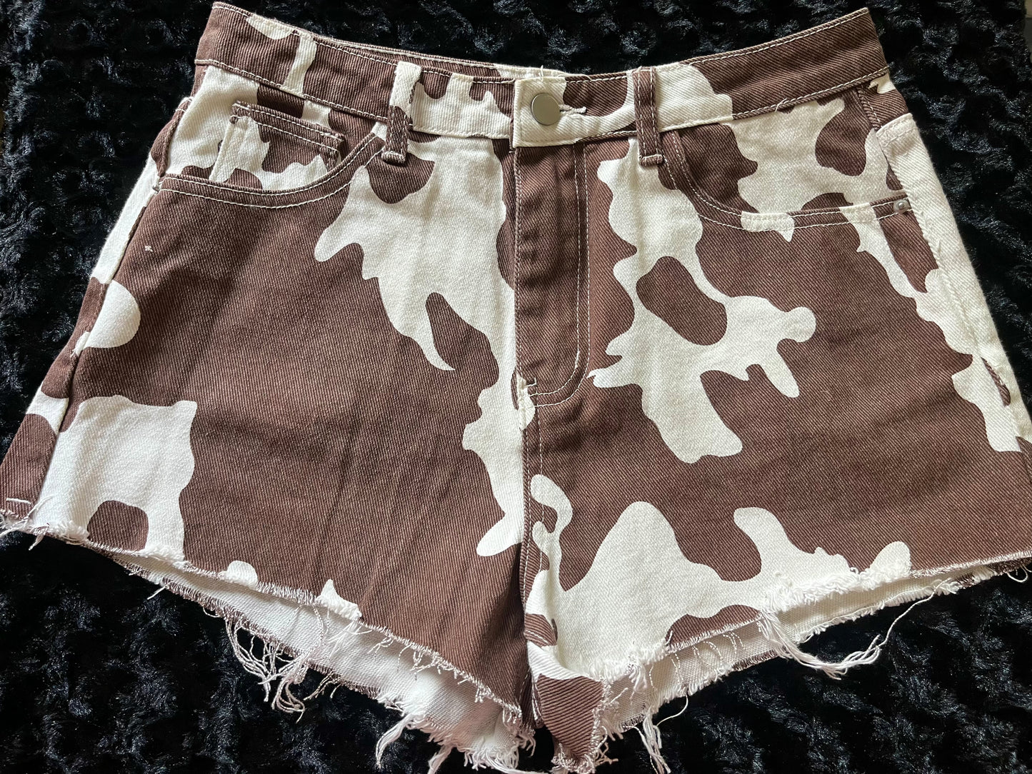 cow print shorts