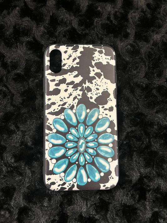 Cowprint + squash blossom