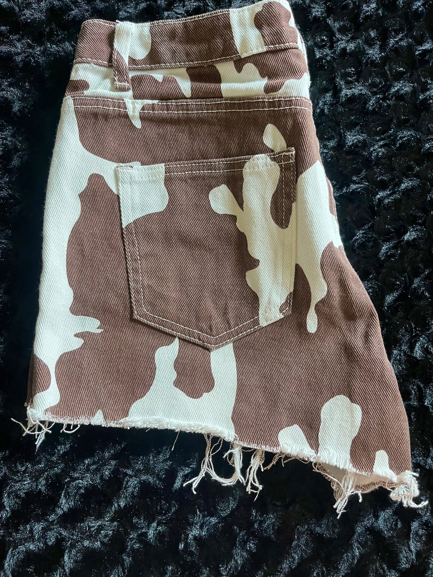 cow print shorts