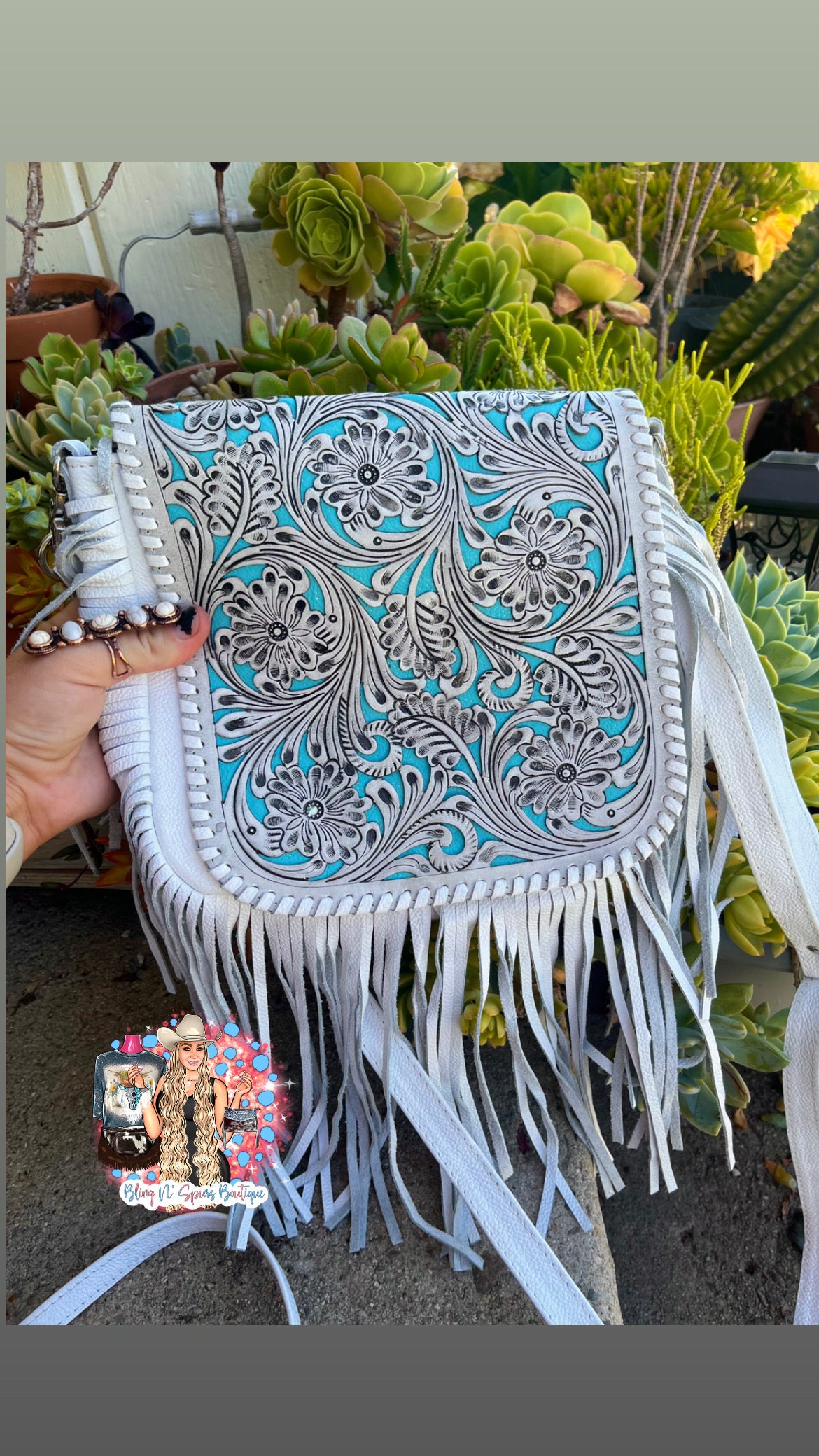 laser cut crossbody