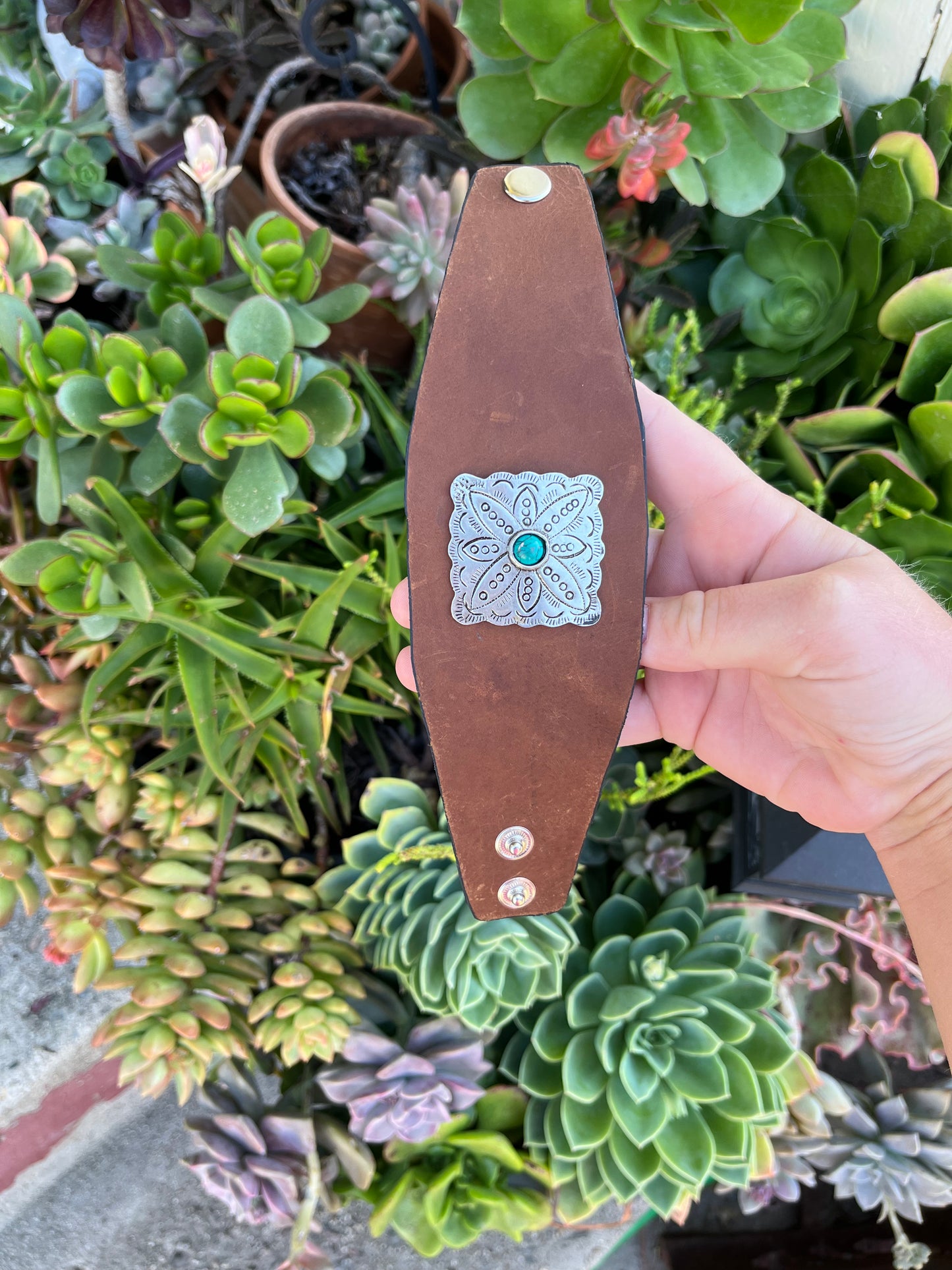 Gone western leather cuff