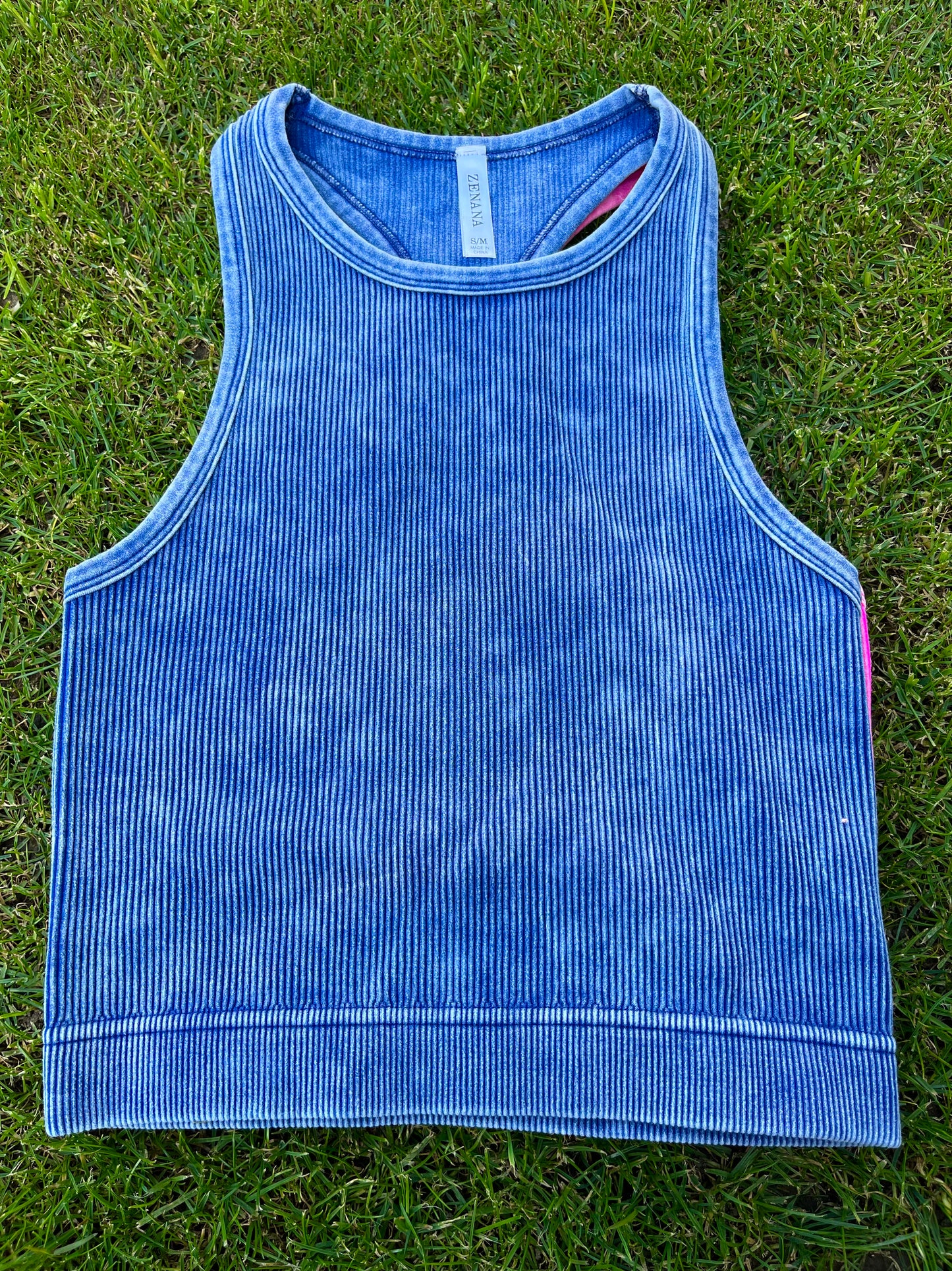 Ribbed crop tank