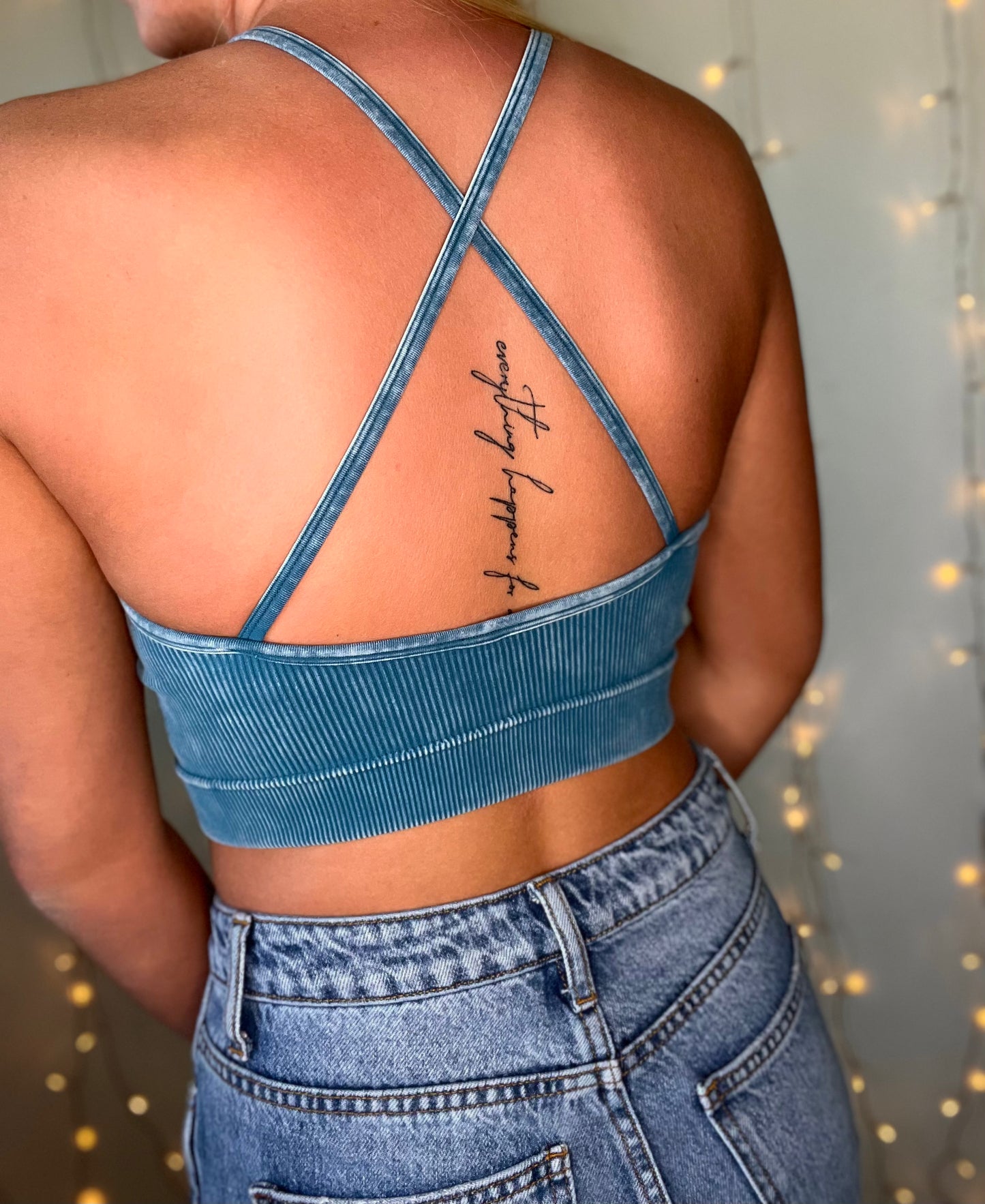 Distressed crop top