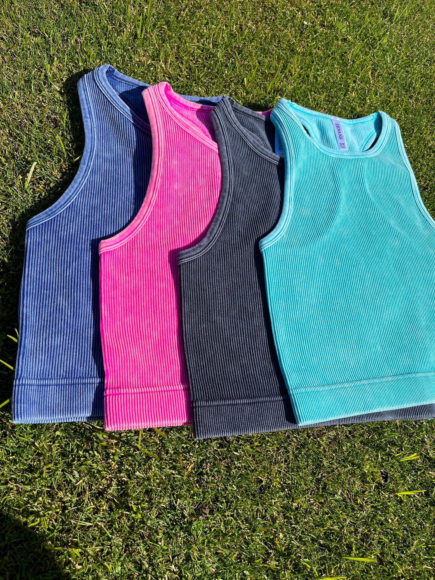 Ribbed crop tank