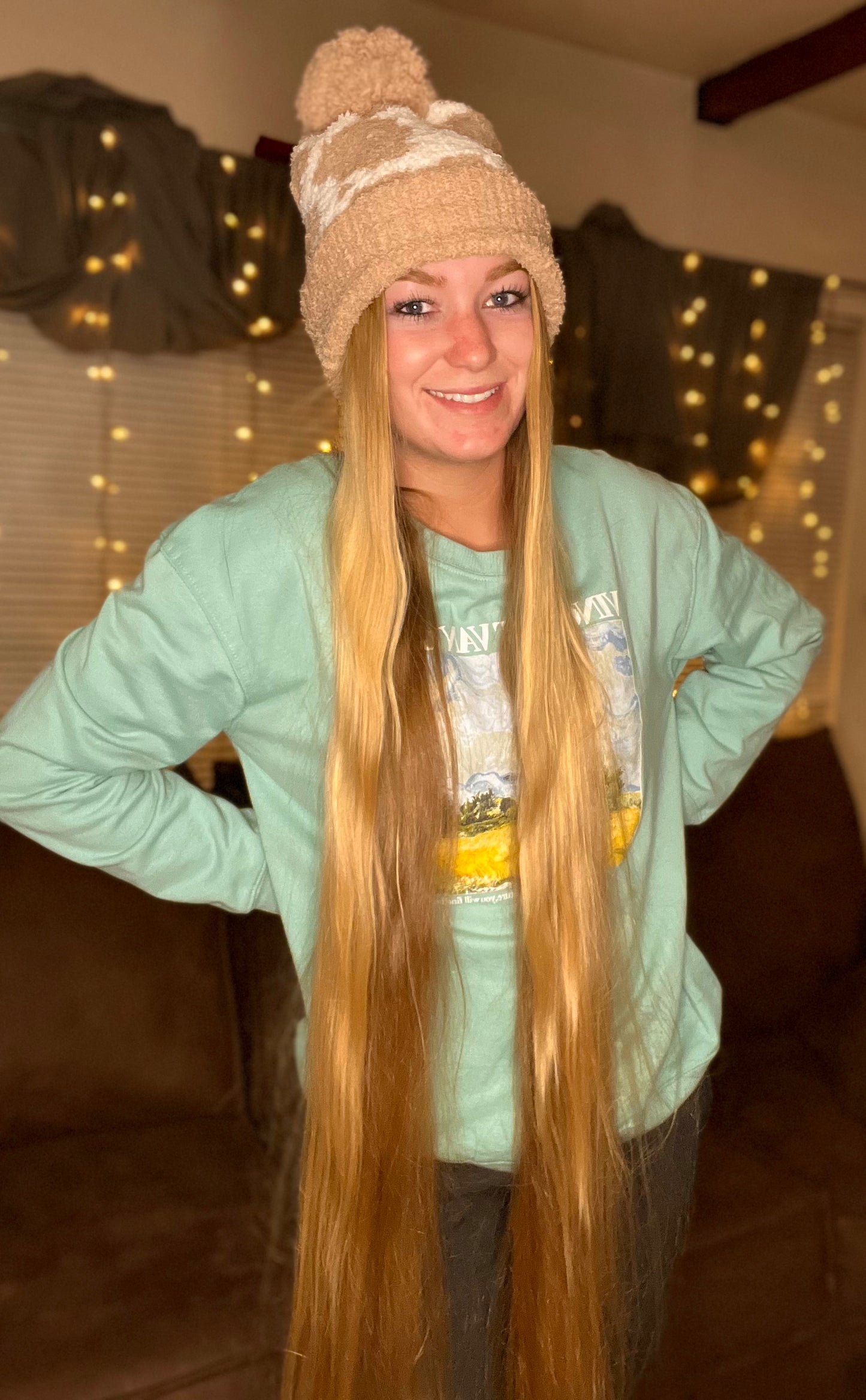 Fluffy beanie