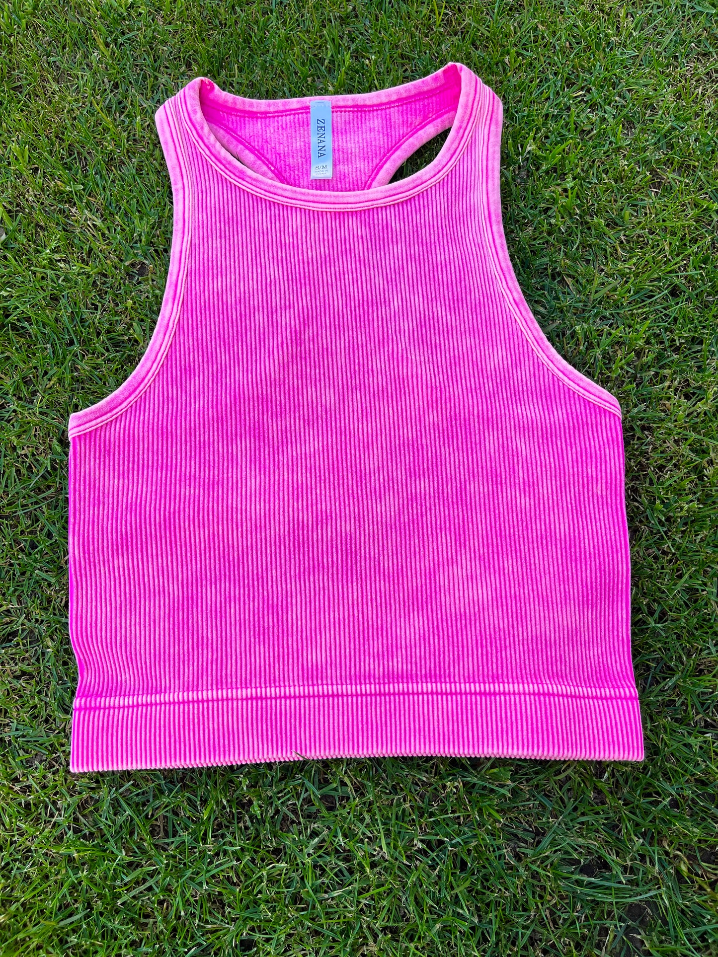 Ribbed crop tank