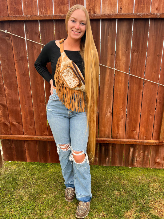 tan fanny pack