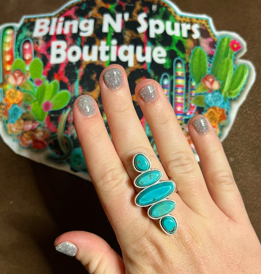 Cluster stone ring