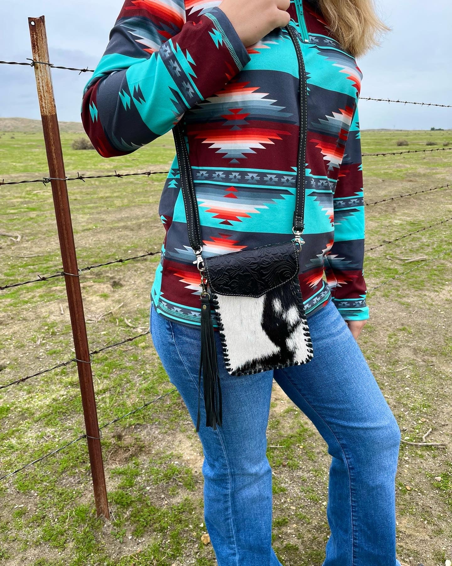 Mini moble crossbody bag