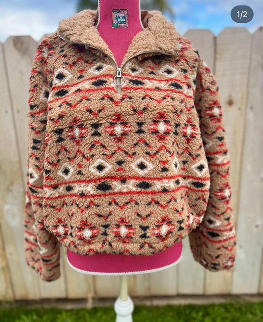 Aztec fluffy pullover