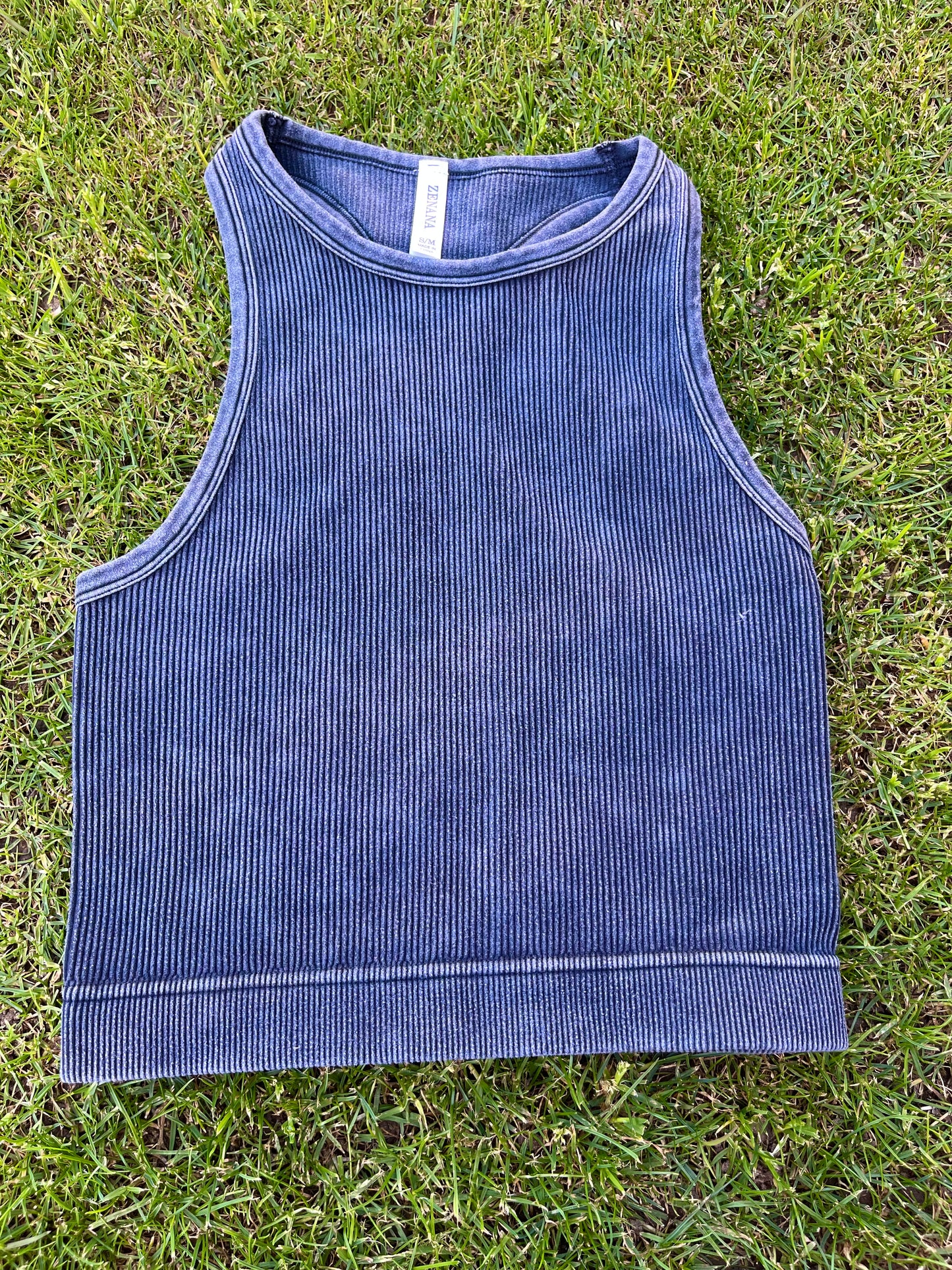 Ribbed crop tank