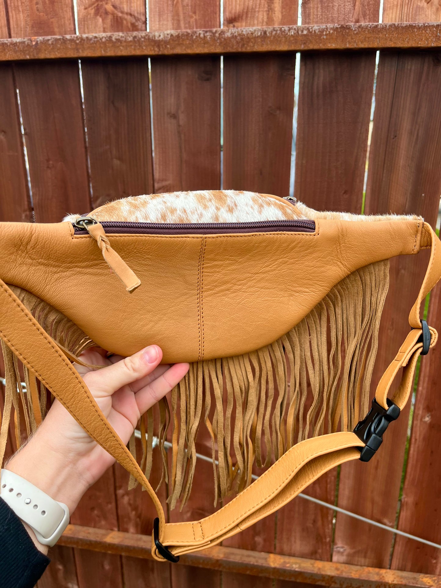 tan fanny pack