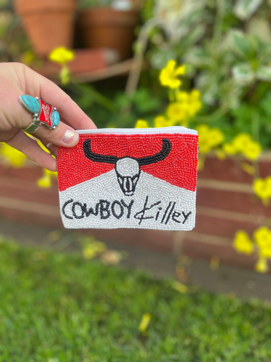 Beaded pouch
