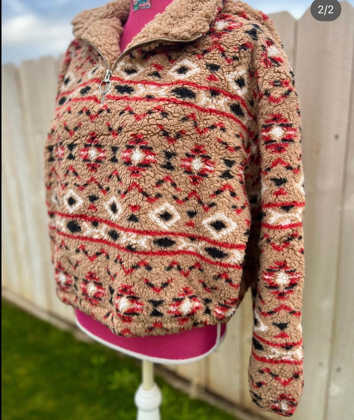 Aztec fluffy pullover