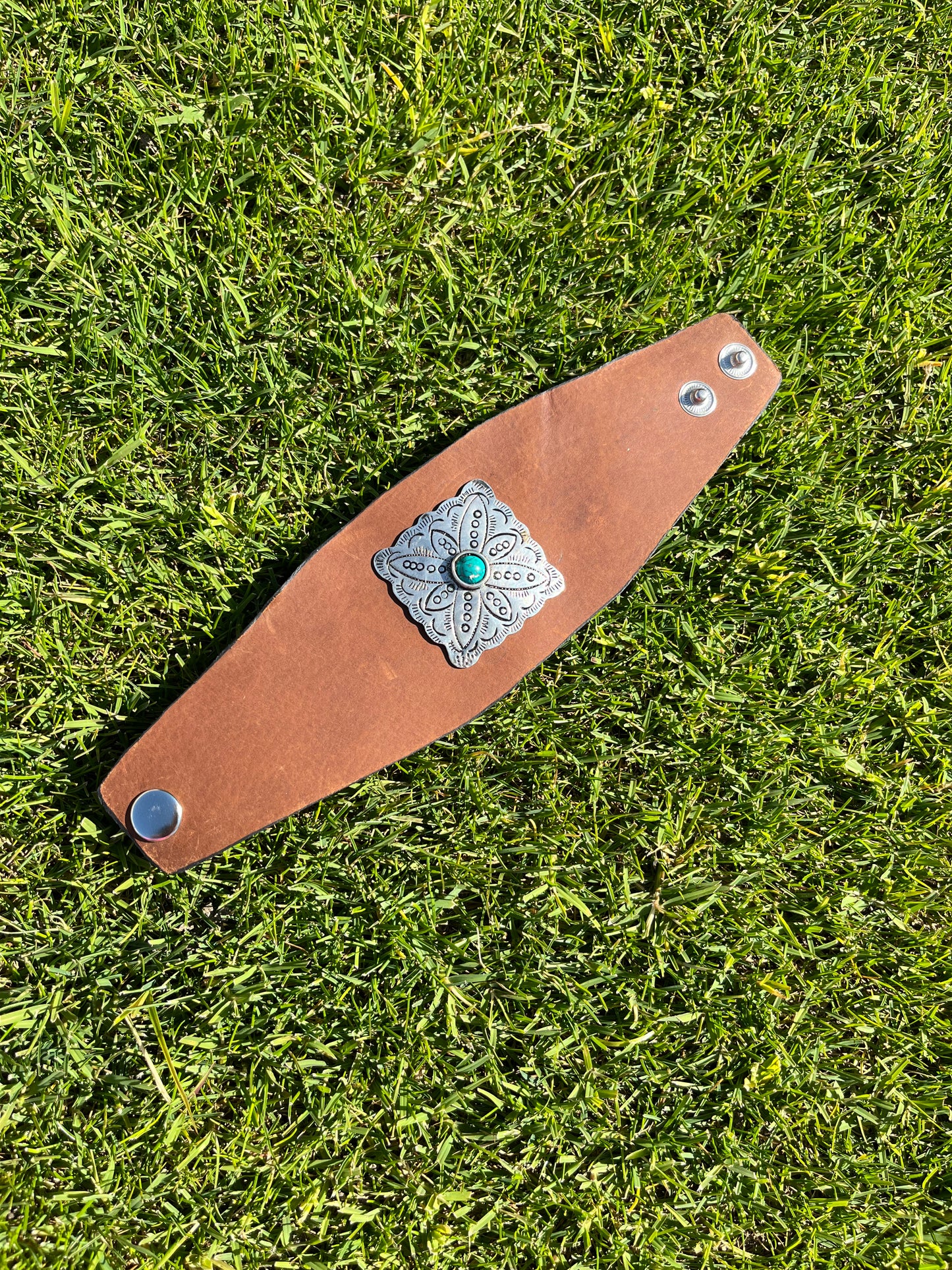 Gone western leather cuff