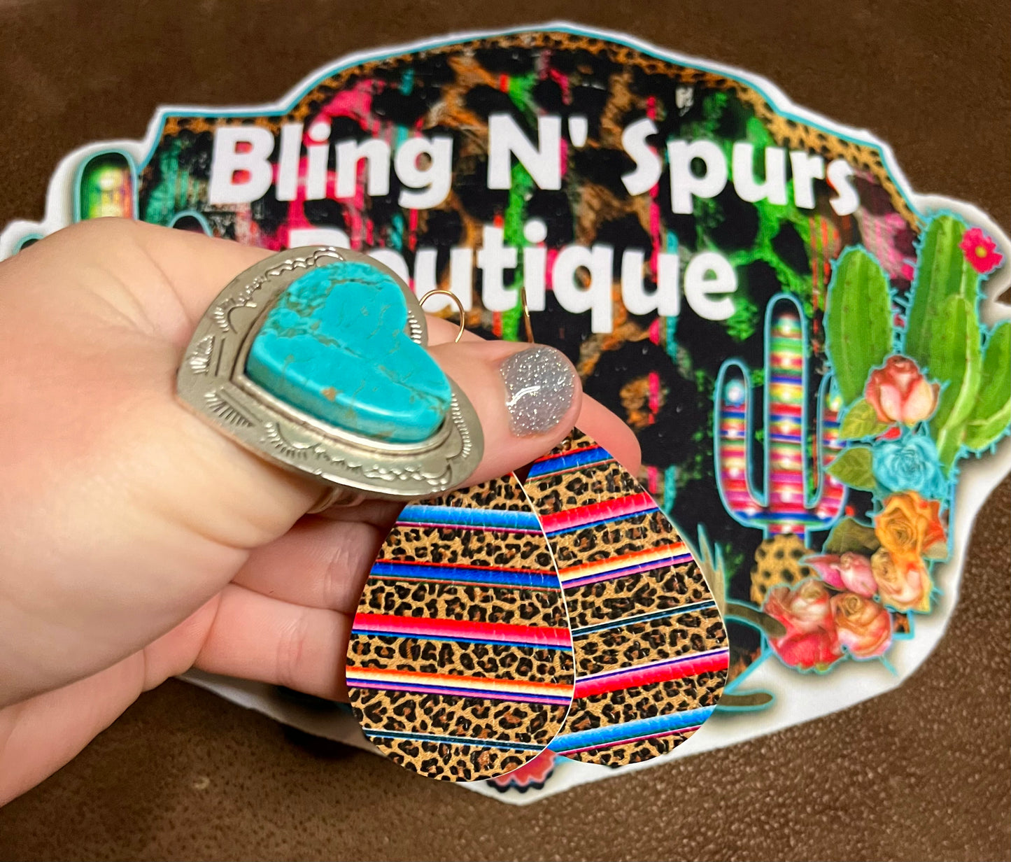 serape earrings