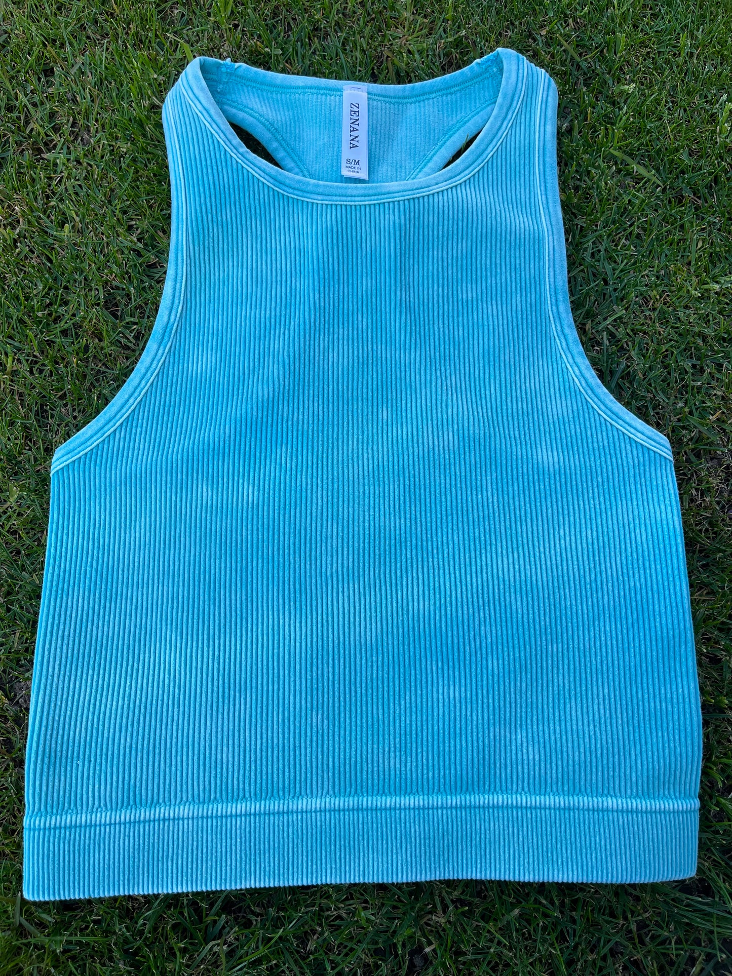 Ribbed crop tank