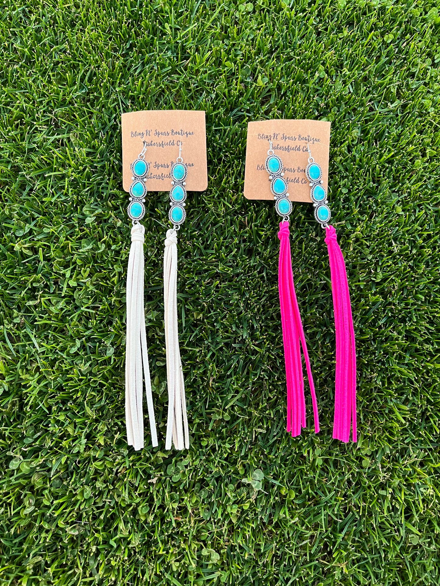 Tassel fringe earrings
